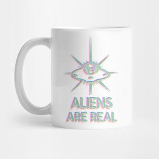 Aliens Are Real - UFO / UAP (Glitched Version) Mug